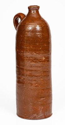 Unusual Greene County, Tennessee Redware Jug, c1840-80