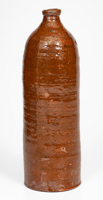 Unusual Greene County, Tennessee Redware Jug, c1840-80