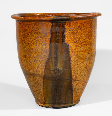 Rare Tennessee Redware Jar, possibly Carter County, c1820-60