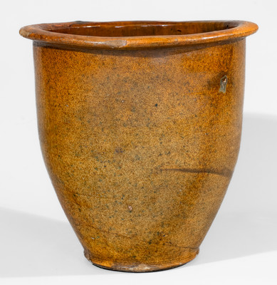 Rare Tennessee Redware Jar, possibly Carter County, c1820-60