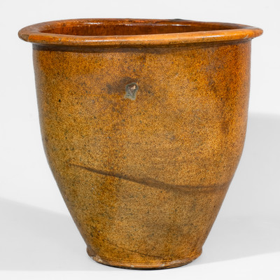 Rare Tennessee Redware Jar, possibly Carter County, c1820-60
