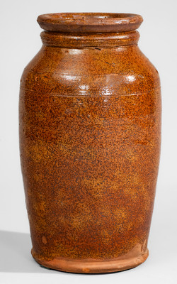 Glazed Redware Jar, probably Eastern Tennessee