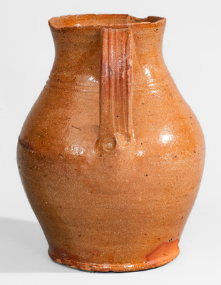 Tennessee Redware Spoutless Pitcher, c1840-80