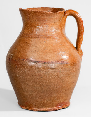 Tennessee Redware Spoutless Pitcher, c1840-80