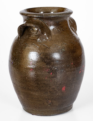 Alkaline-Glazed Stoneware Jar, probably Tennessee, c1850-80