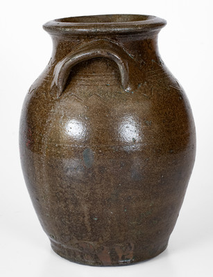 Alkaline-Glazed Stoneware Jar, probably Tennessee, c1850-80