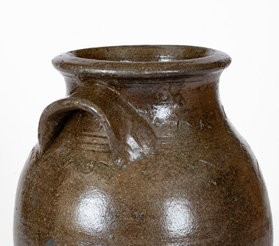Alkaline-Glazed Stoneware Jar, probably Tennessee, c1850-80