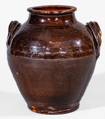 Manganese-Glazed Redware Jar, Eastern TN (possibly Greene County) or Southwestern VA