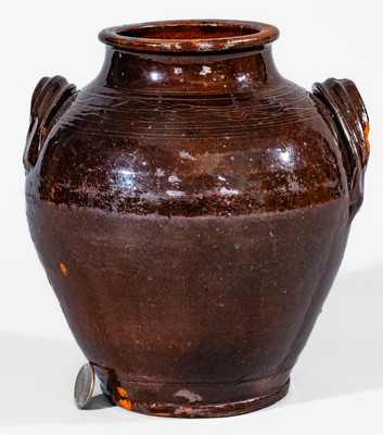 Manganese-Glazed Redware Jar, Eastern TN (possibly Greene County) or Southwestern VA