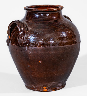Manganese-Glazed Redware Jar, Eastern TN (possibly Greene County) or Southwestern VA