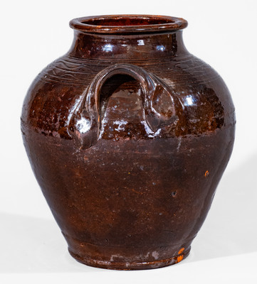 Manganese-Glazed Redware Jar, Eastern TN (possibly Greene County) or Southwestern VA