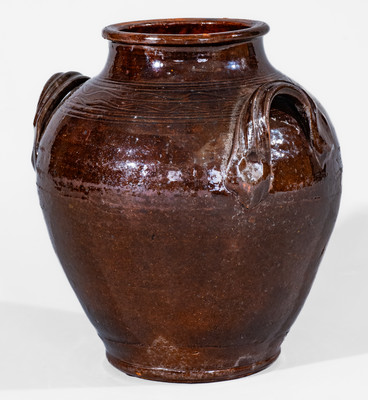 Manganese-Glazed Redware Jar, Eastern TN (possibly Greene County) or Southwestern VA