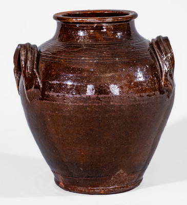 Manganese-Glazed Redware Jar, Eastern TN (possibly Greene County) or Southwestern VA