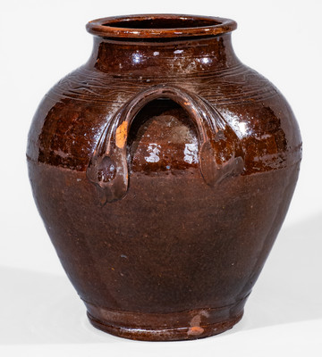 Manganese-Glazed Redware Jar, Eastern TN (possibly Greene County) or Southwestern VA