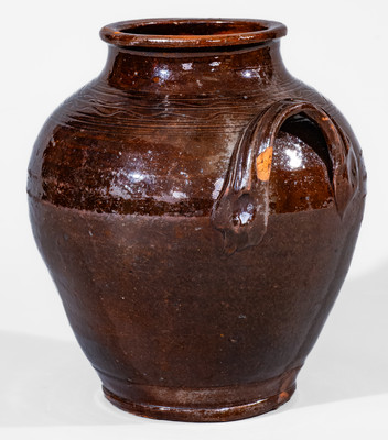 Manganese-Glazed Redware Jar, Eastern TN (possibly Greene County) or Southwestern VA