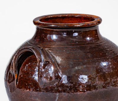 Manganese-Glazed Redware Jar, Eastern TN (possibly Greene County) or Southwestern VA