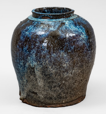 Alkaline-Glazed Stoneware Jar, North Carolina or South Carolina