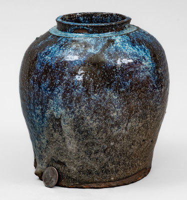 Alkaline-Glazed Stoneware Jar, North Carolina or South Carolina