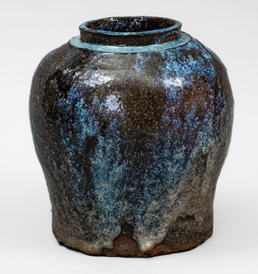 Alkaline-Glazed Stoneware Jar, North Carolina or South Carolina