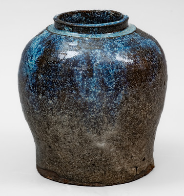 Alkaline-Glazed Stoneware Jar, North Carolina or South Carolina