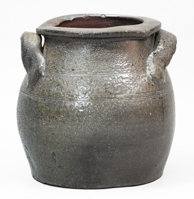 Attrib. Benjamin Anderson Pottery, Hawkins County, TN Salt-Glazed Stoneware Jar