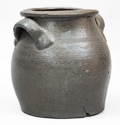 Attrib. Benjamin Anderson Pottery, Hawkins County, TN Salt-Glazed Stoneware Jar