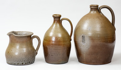 Three Pieces of Middle Tennessee Salt-Glazed Stoneware