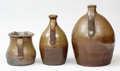 Three Pieces of Middle Tennessee Salt-Glazed Stoneware