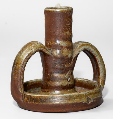 Middle Tennessee Salt-Glazed Stoneware Candlestick