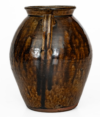 Buncombe County, NC Alkaline-Glazed Stoneware Jar, second half 19th century