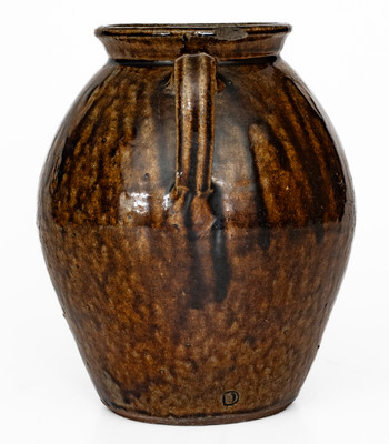 Buncombe County, NC Alkaline-Glazed Stoneware Jar, second half 19th century