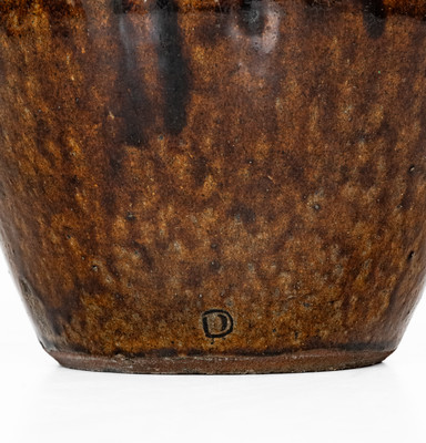 Buncombe County, NC Alkaline-Glazed Stoneware Jar, second half 19th century