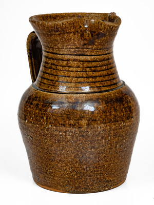 Alkaline-Glazed Stoneware Pitcher, attrib. Stone or Penland Family, Buncombe County, NC