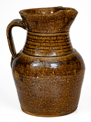 Alkaline-Glazed Stoneware Pitcher, attrib. Stone or Penland Family, Buncombe County, NC