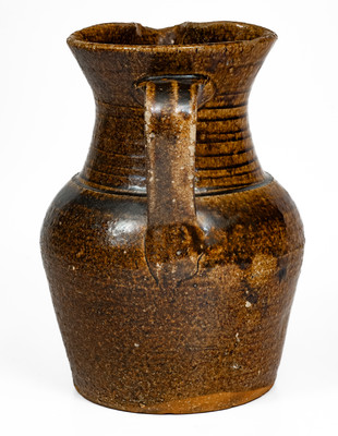 Alkaline-Glazed Stoneware Pitcher, attrib. Stone or Penland Family, Buncombe County, NC