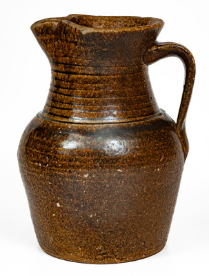Alkaline-Glazed Stoneware Pitcher, attrib. Stone or Penland Family, Buncombe County, NC