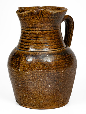 Alkaline-Glazed Stoneware Pitcher, attrib. Stone or Penland Family, Buncombe County, NC