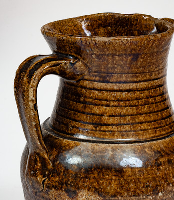 Alkaline-Glazed Stoneware Pitcher, attrib. Stone or Penland Family, Buncombe County, NC