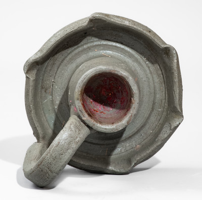 Middle Tennessee Salt-Glazed Stoneware Candlestick, late 19th or early 20th century