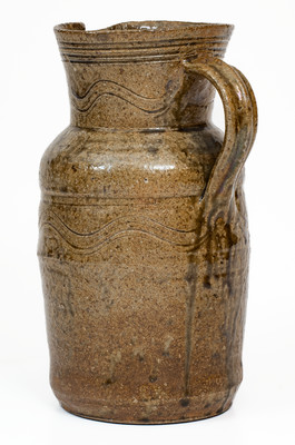 Alkaline-Glazed Stoneware Pitcher, Georgia or Alabama, circa 1850-80