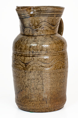 Alkaline-Glazed Stoneware Pitcher, Georgia or Alabama, circa 1850-80
