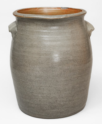 Extremely Rare "AJ Lafever," White County, Tennessee Large-Sized Salt-Glazed Stoneware Jar