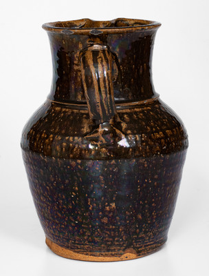 Alkaline-Glazed Stoneware Pitcher, probably W.F. Hahn, Trenton, South Carolina