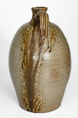 Important and Possibly Unique A. J. CRAVEN (Andrew Jackson Craven, Randolph Co, NC) Stoneware Jug