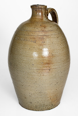 Important and Possibly Unique A. J. CRAVEN (Andrew Jackson Craven, Randolph Co, NC) Stoneware Jug