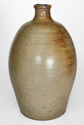 Important and Possibly Unique A. J. CRAVEN (Andrew Jackson Craven, Randolph Co, NC) Stoneware Jug