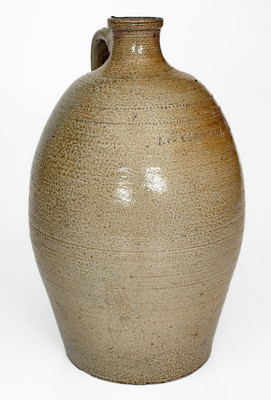 Important and Possibly Unique A. J. CRAVEN (Andrew Jackson Craven, Randolph Co, NC) Stoneware Jug
