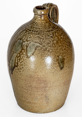 Salt-Glazed Stoneware Jug w/ Dramatic Glaze Runs, probably John Anderson Craven, Randolph Co, NC