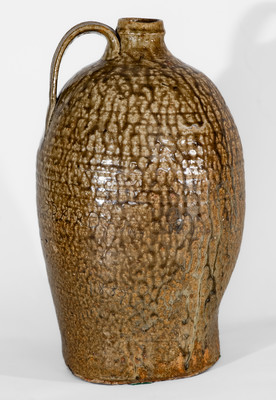 Extremely Rare "T.S. JARRARD / July 1880" Presentation Jug, attrib. Isaac Craven, White County, GA