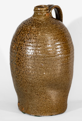 Extremely Rare "T.S. JARRARD / July 1880" Presentation Jug, attrib. Isaac Craven, White County, GA